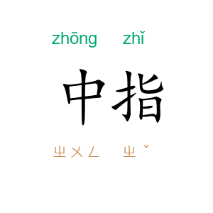 中指
