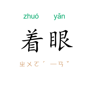 着眼