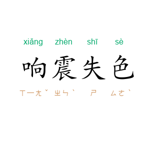 响震失色