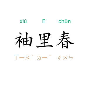 袖里春