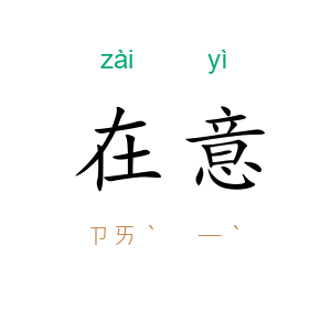 在意