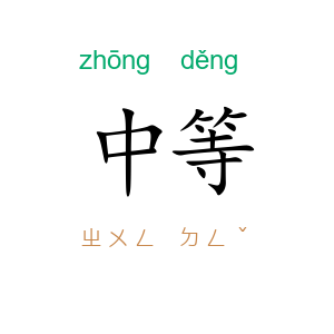 中等