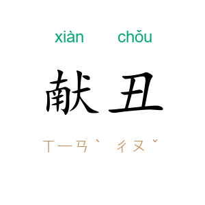 献丑