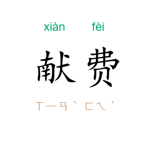 献费