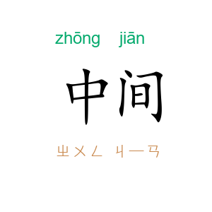 中间