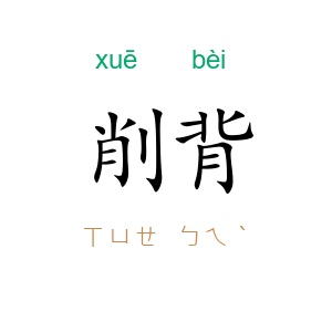 削背