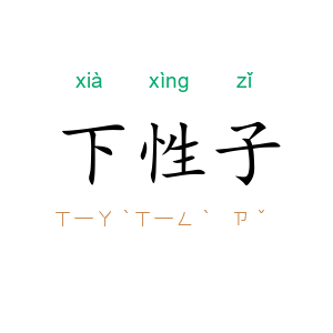 下性子