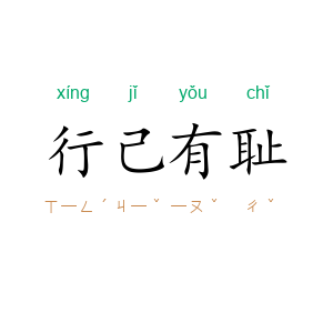 行己有耻