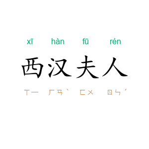 西汉夫人