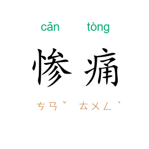 惨痛