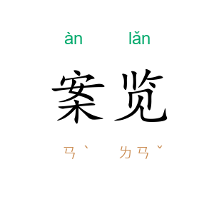 案览