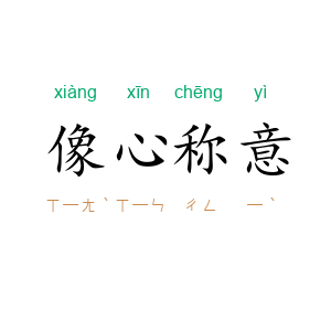 像心称意