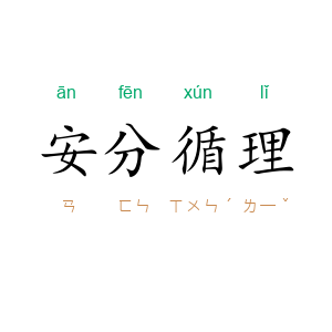 安分循理