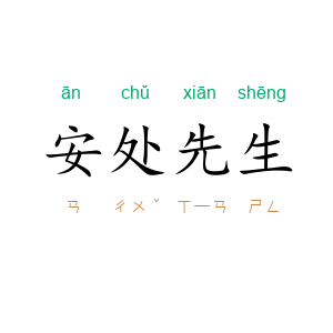 安处先生