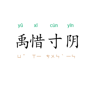 禹惜寸阴