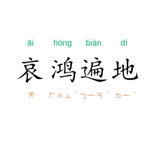 哀鸿遍地
