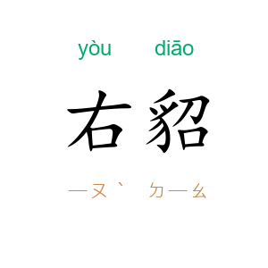 右貂