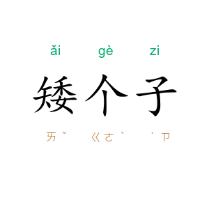 矮个子