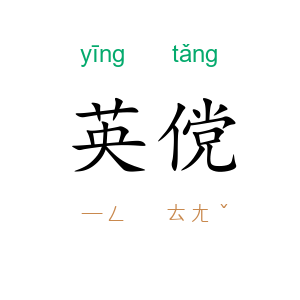英傥