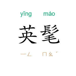 英髦