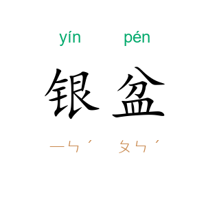 银盆