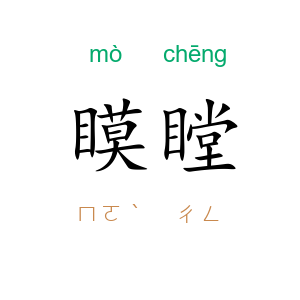 瞙瞠