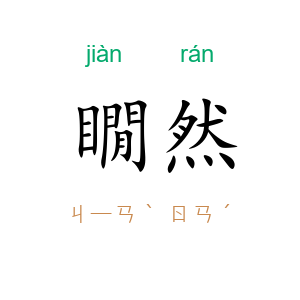 瞯然