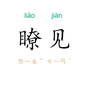 瞭见