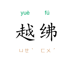 越绋