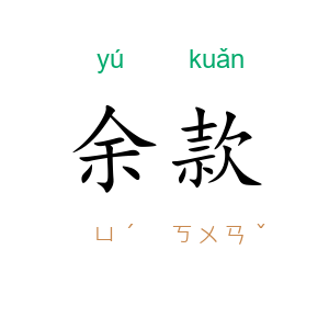 余款