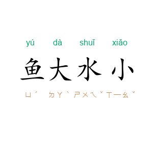 鱼大水小