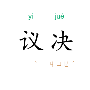 议决