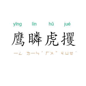 鹰瞵虎攫