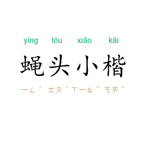 蝇头小楷