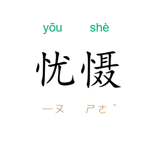忧慑