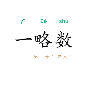 一略数
