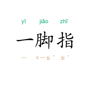 一脚指