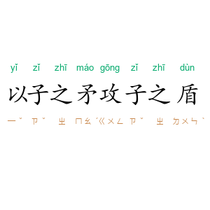 以子之矛,攻子之盾