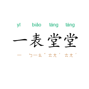 一表堂堂