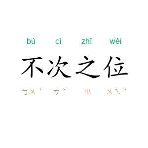 不次之位