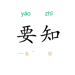 要知
