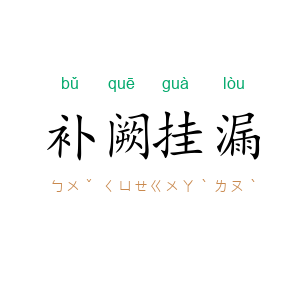 补阙挂漏