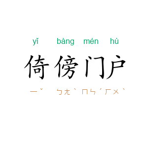 倚傍门户