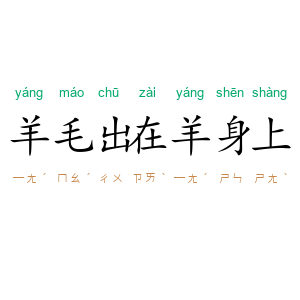 羊毛出在羊身上