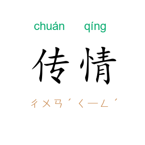 传情