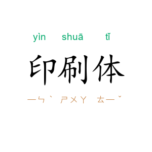 印刷体