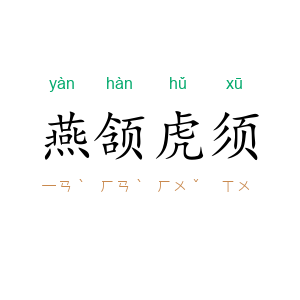 燕颔虎须