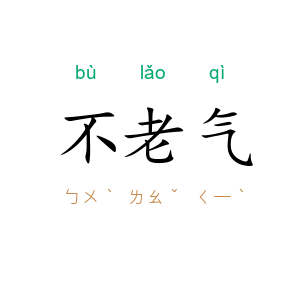 不老气
