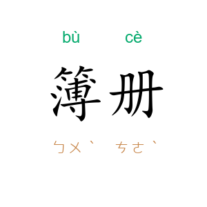 簿册
