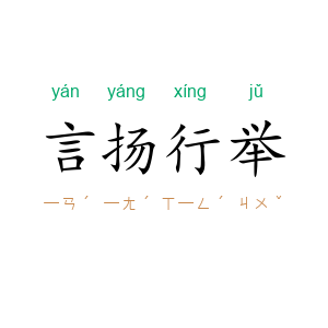 言扬行举